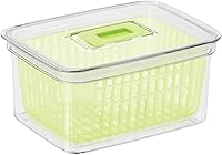 Vista 1 de Oggi Contenedor de verduras frescas - Organización de cocina, contenedores organizadores de refrigerador, contenedores de almacenamiento