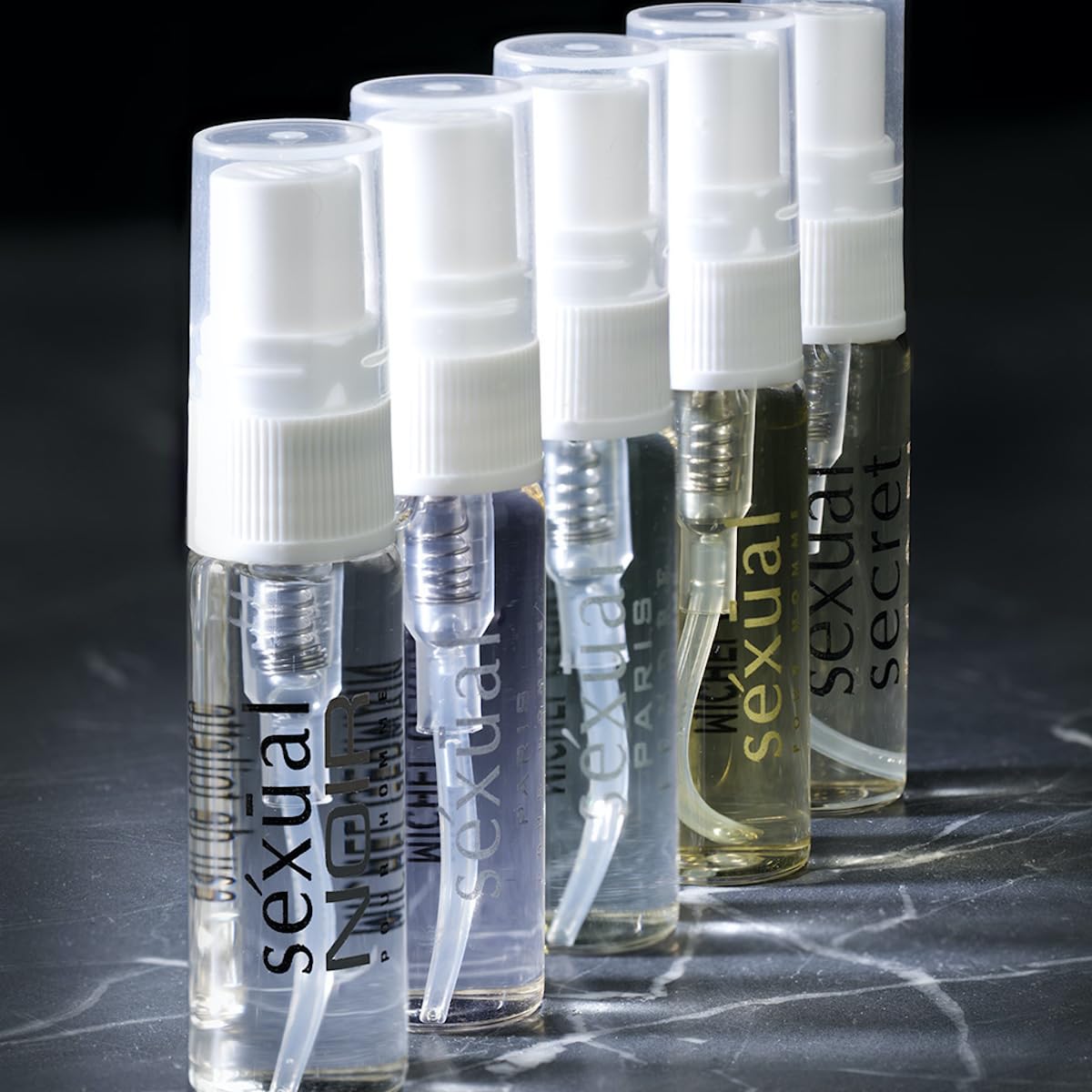 Michel Germain Sexual Discovery Set for Him, Men's Cologne, 5 x 0.07 Fl Oz Eau de Toilette Vials, Woody, Fresh, Fruity, Aromatic, Citrus Colognes for Him - Image 7