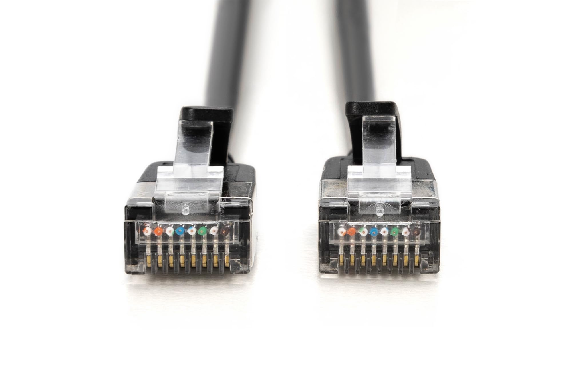 DIGITUS Câble LAN Cat 6A – 3 m – 10 pièces – Slim – F/FTP – Noir | 10 Gbit/s – Blindé – PoE+ – AWG 32/7 – LSZH – Câble réseau RJ45 – Compatible Cat 6 et Cat 7