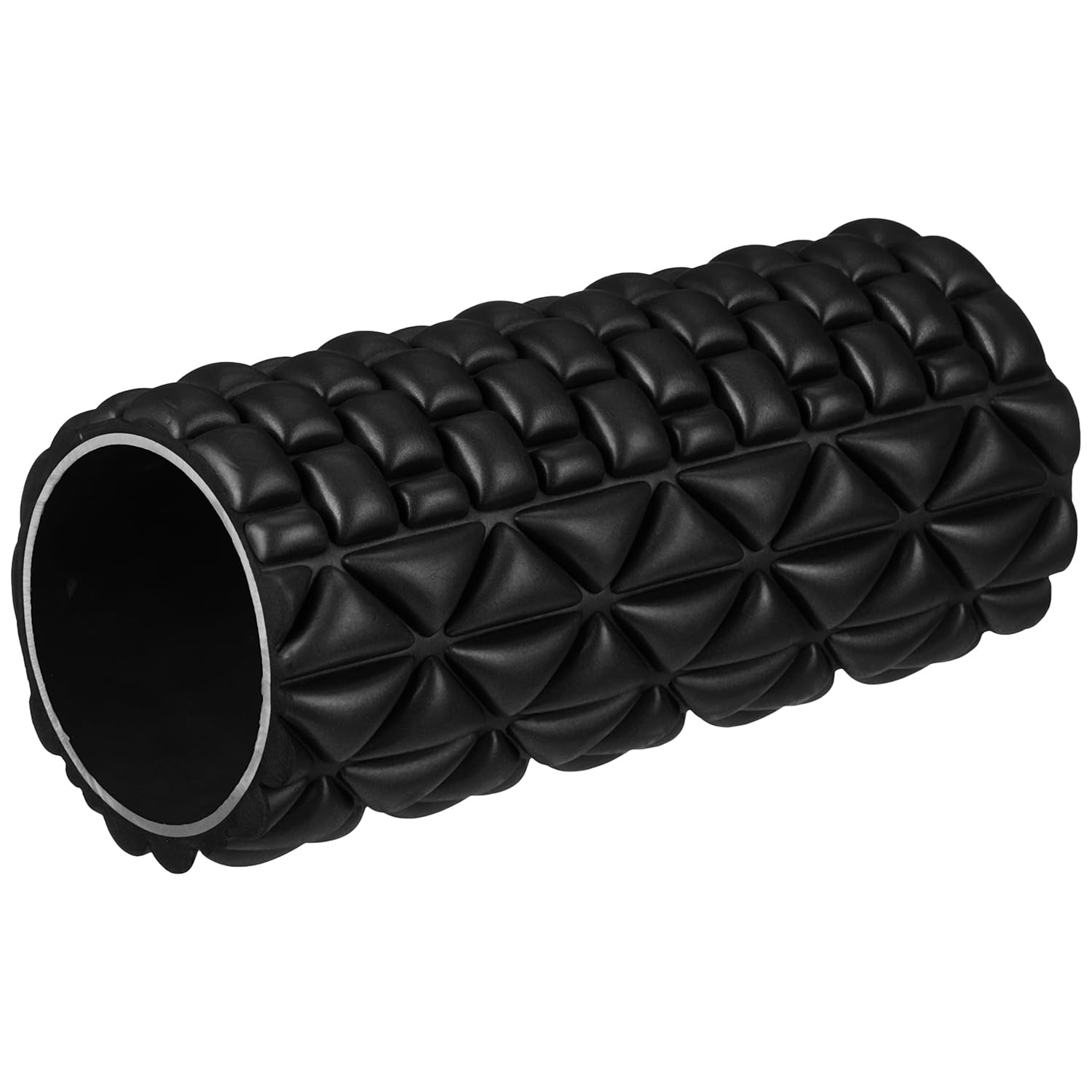 Amazon Brand - Symactive Soft Grid Foam & Deep Tissue Foam Roller For Deep Tissue Massage, Exercise, Fitness, Back Pain, and Physiotherapy, (Black, 12'' x 5'', 33 cm)-image-35