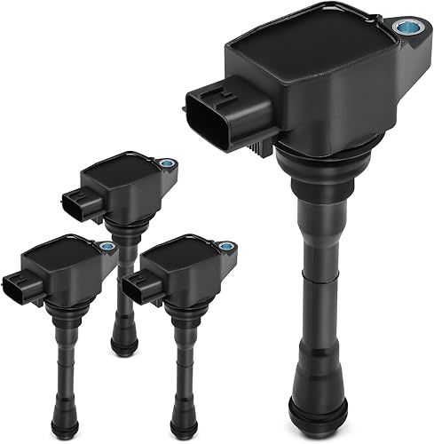 YHTAUTO Juego de 4 bobinas de encendido de repuesto para Nissan Juke 2011-2017, Sentra Rogue 2017-2019, Rogue Sport 2017-2021 1.6L 2.0L L4