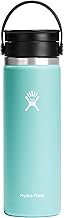 Hydro Flask 20 oz Wide Mouth with Flex Sip Lid Stainless Steel Reusable Water Bottle Dew - Vacuum Insulated, Dishwasher Safe, BPA-Free, Non-Toxic