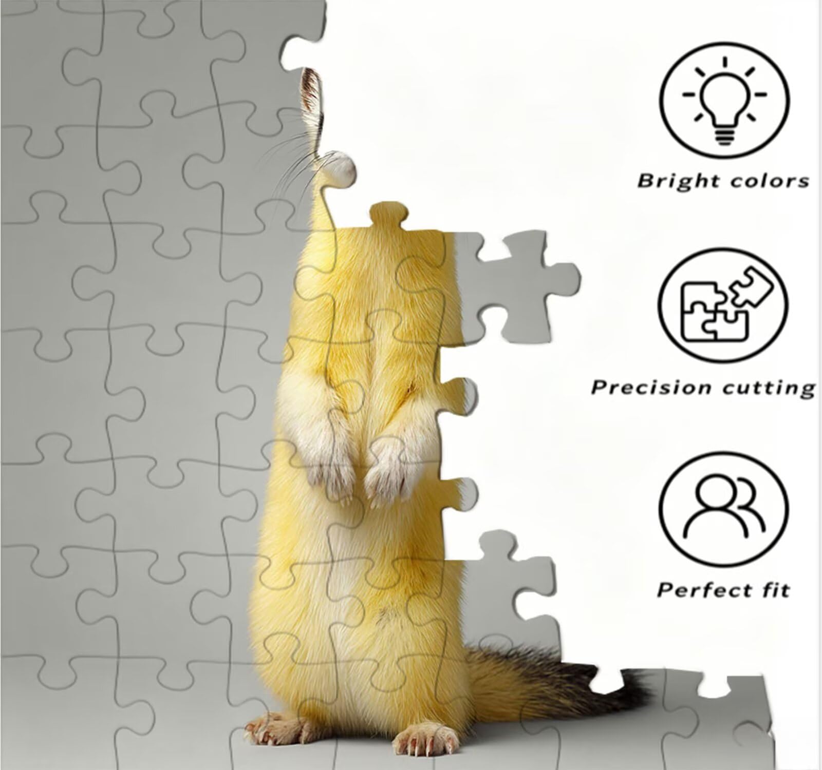 Puzzle dla dorosłych 1000, urocze zwierzęta, 1000-elementowe puzzle dla dorosłych, klasyczne gry edukacyjne, gry i zajęcia rodzinne, do dekoracji ścian domu, świetny pomysł na prezent R0KH-480