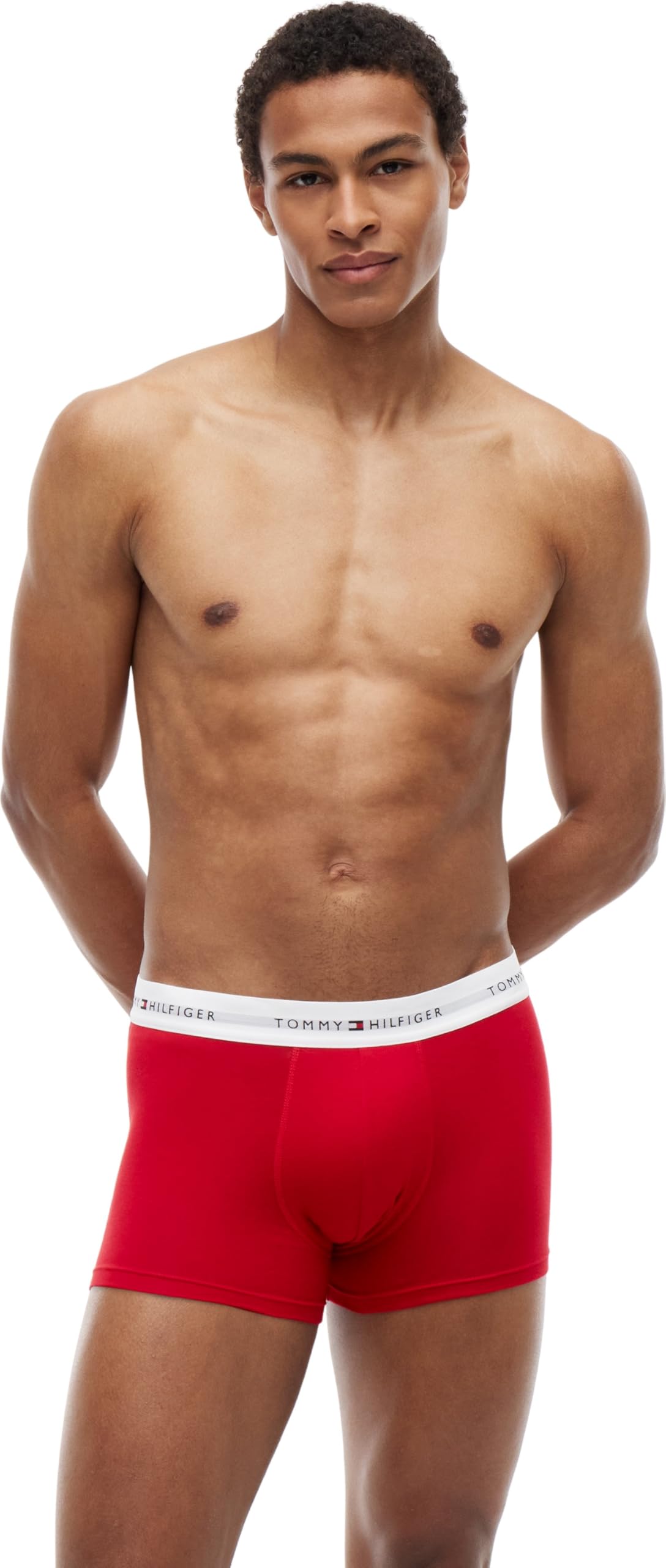 Tommy Hilfiger Boxers Caleçons Homme Lot de 3 Coton avec Stretch