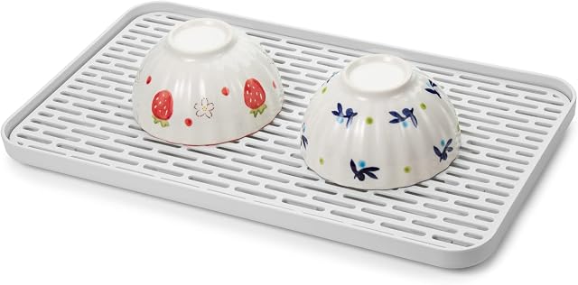 Lonian 2-Tier Drain Tray, Dish Drainer Drying Rack, Tea Tray for Cup Bowl Fruit