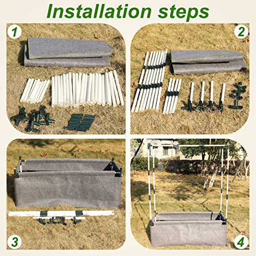 Gardzen Pvc Frame For Raised Garden Bed #TOP20