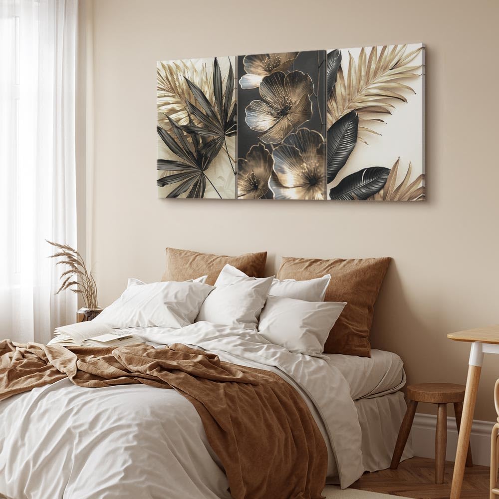 murando - Leinwandbild Set dunkle helle Farben, 120x60 cm, 3-teilig, modern