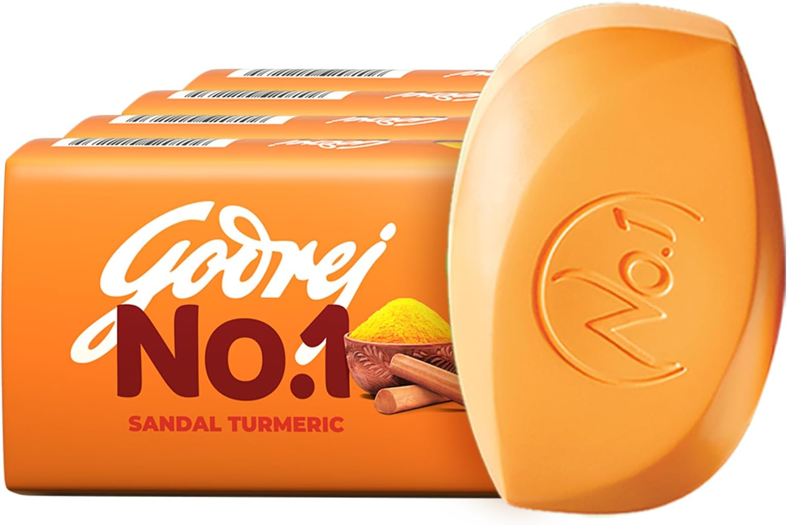 Sandal and Turmeric Soap, 150g (Buy 3 Get 1 Free)