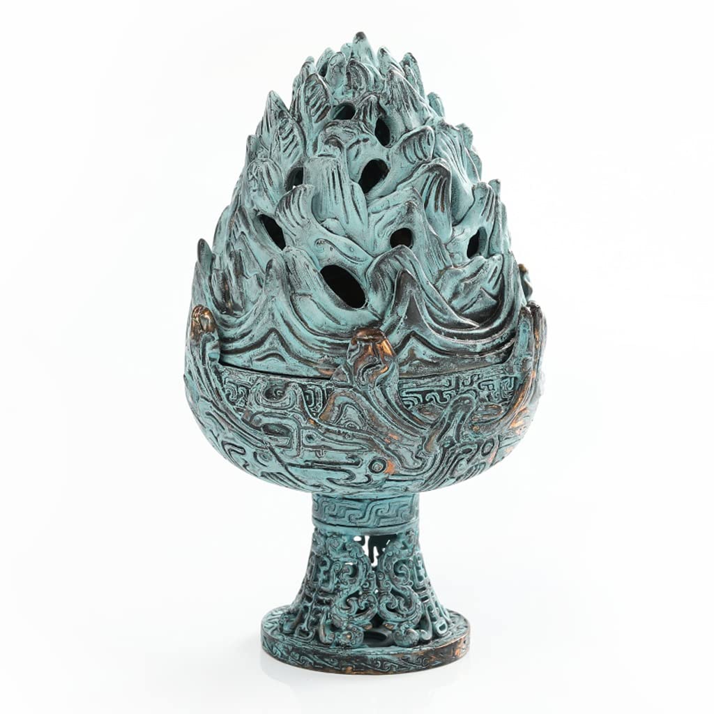Incense Holder Base Antique Tea Ceremony Ornament Zen Retro Household Indoor Aromatherapy Furnace Large Sandalwood Incense