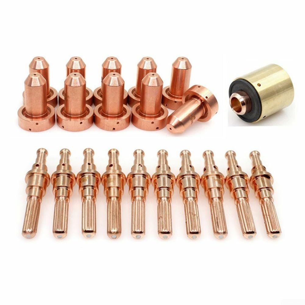 21-teiliges Plasma-Schneidbrenner-Verbrauchsmaterial Set für Thermal Dynamics für sl60 für sl100, Düse 9-8211 Elektrode 9-8215 Zündkasten 9-8213/9-8277 80A