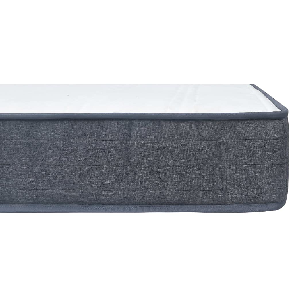 vidaXL Boxspringbett Matratze Mittel mit stoßdämpfenden Taschenfederkern Federkernmatratze Boxspringbettmatratze 200x100x20cm 100% Polyester