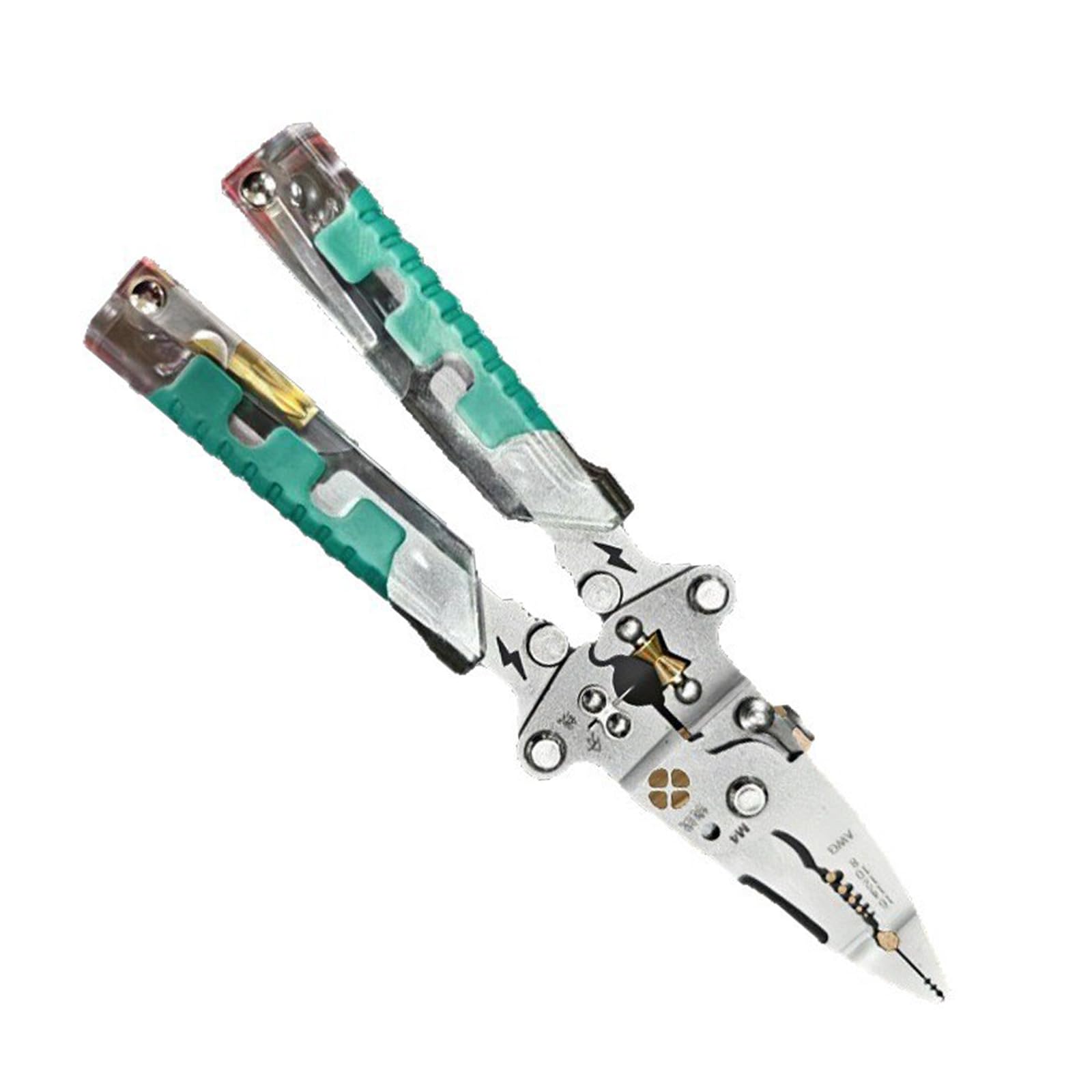 Multifunctional Wire Stripper Crimper Cable Foldable Plier Professional Electrical Wire Stripping Tool Stripper Folding Crimper