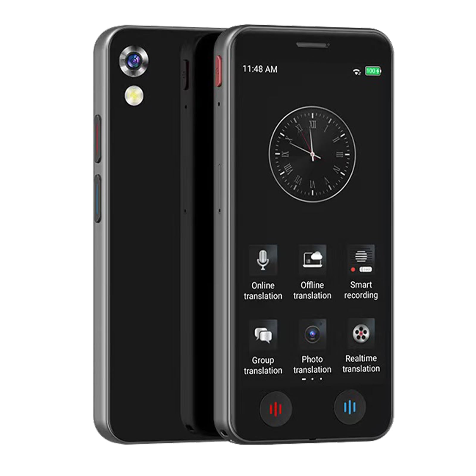 Agrdeed Language Translator Device, 5 inch AI Instant Translator with 139 Languages, Two-Way Real-Time Voice Translation, Online and Offline Portable Voice Text Photo Translation for Travel Business