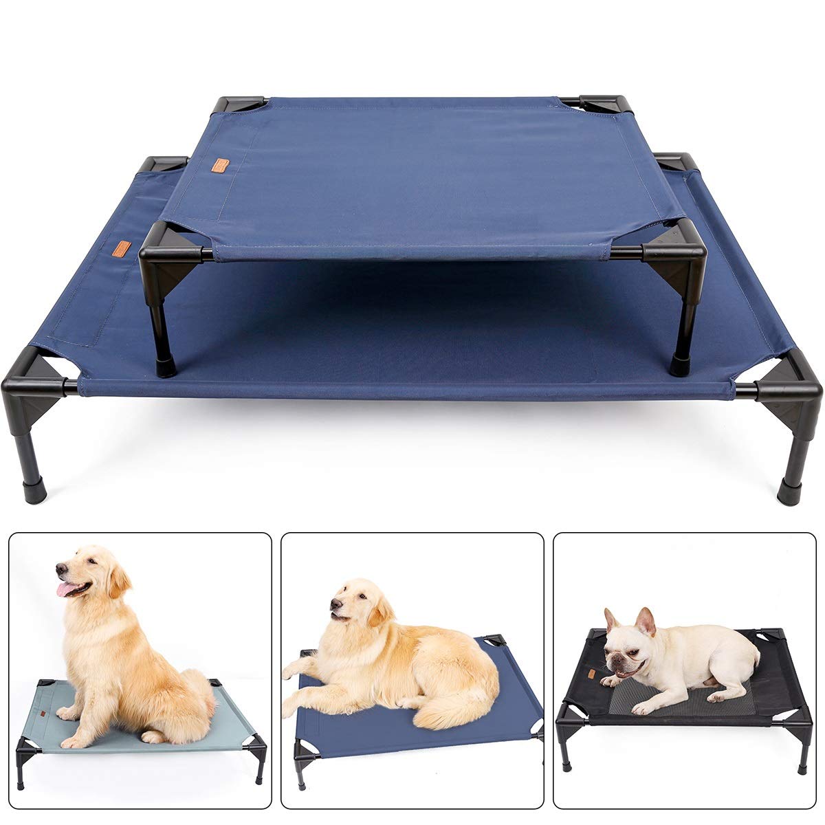 ETOPARS Erhöhtes Hundebett Outdoor – Wasserdicht, Leicht, Für Camping & Reisen, Größen S (45x60 Cm) & L (60x90 Cm)