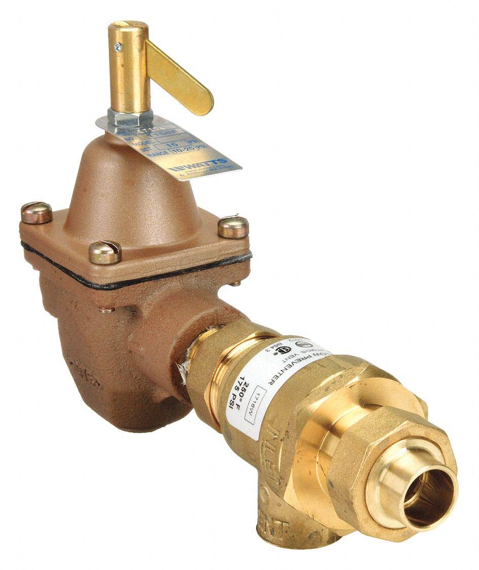Watts 8 1/2 in x 5 1/4 in Boiler Feed Valve w/Backflow Preventer, FNPT
