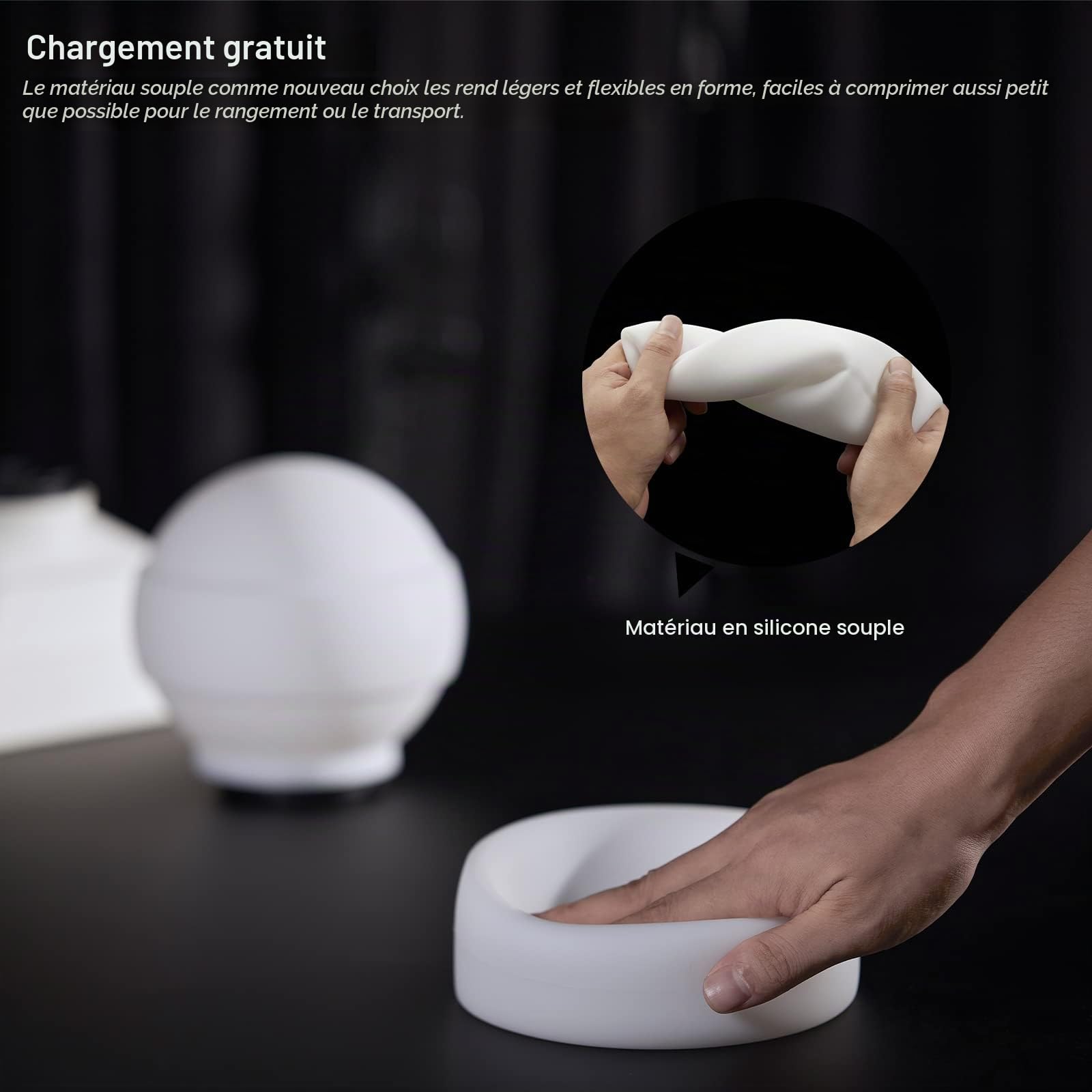 Godox ML-CD15 Kit de Dôme de Diffusion (3 Anneaux d'adaptation) Diffuseur Pliable Diffuseur de Lumière Flash,pour ML30 ML30Bi ML60 ML60Bi V1S V1C V1N V1O V1F V850III V860III AD100/200/300/4 00 Pro