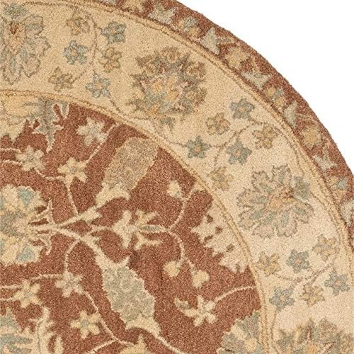 Miniatura 5 de SAFAVIEH Antiquity Collection AT315A - Alfombra de pasillo de lana oriental tradicional de primera calidad, 2 pies 3 pulgadas x 14 pies, marrón y