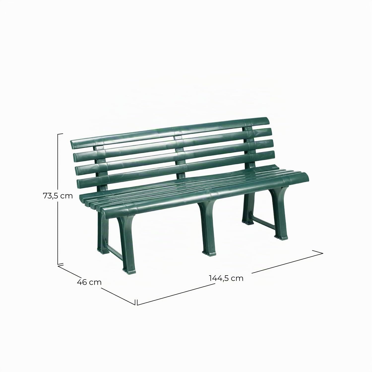 Banco Orquídea cm.145 Verde