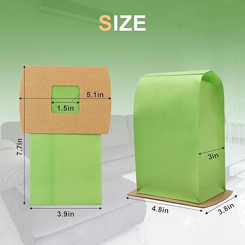 Miniatura 5 de Paquete de 12 bolsas de vacío compactas tipo BB PKBB12DW de repuesto para Oreck XL Buster B bolsas de vacío BB180 BB280 BB850 BB870 BB900 BB1000