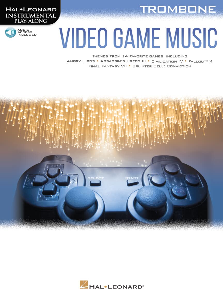 Video Game Music for Trombone Instrumental Play-Along Series Book/Online Audio