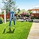 Relaxdays Wäschespinne, 15 m Leine, für Garten & Camping, klappbar, mit Standfuß, Balkon Wäscheschirm H: 140 cm, Silber
