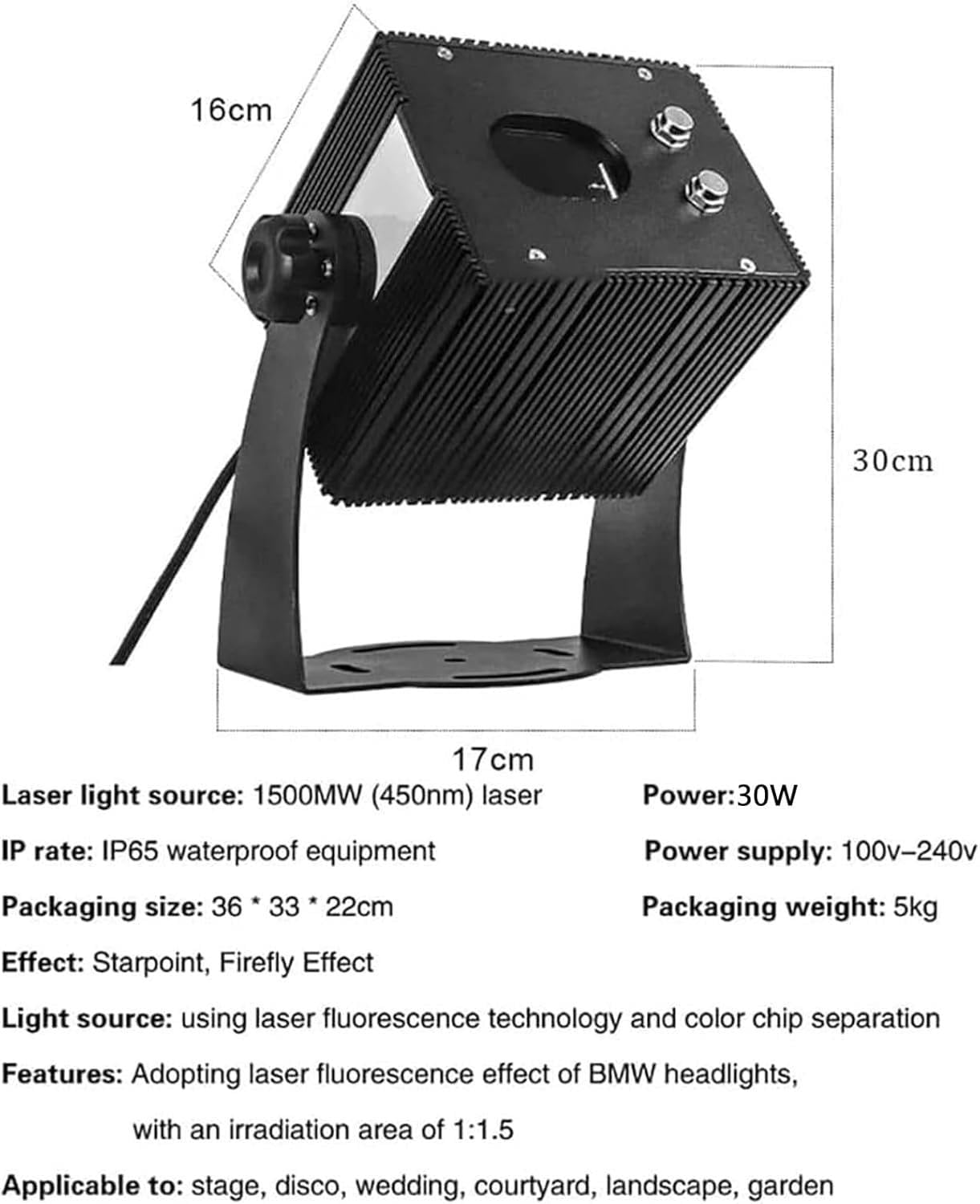 Dynamische Atmende Firefly-Projektor Lampe, Firefly-Gartenlichter, Sternenprojektor-Laser-Weihnachtslichter, Beweglicher Außenprojektor Für Weihnachtsprojektorlichter Yellow