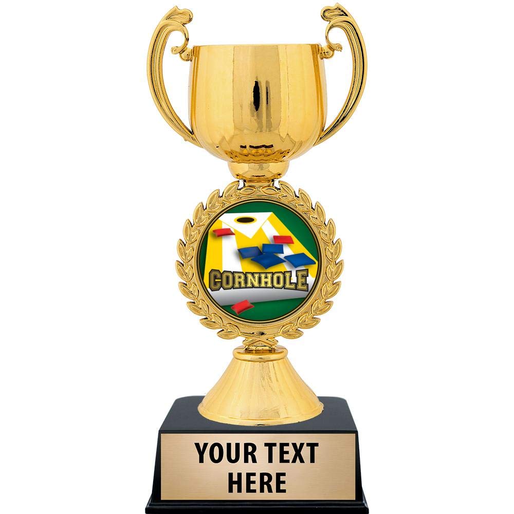 Crown Awards Personalized Cornhole Trophy, 7.25