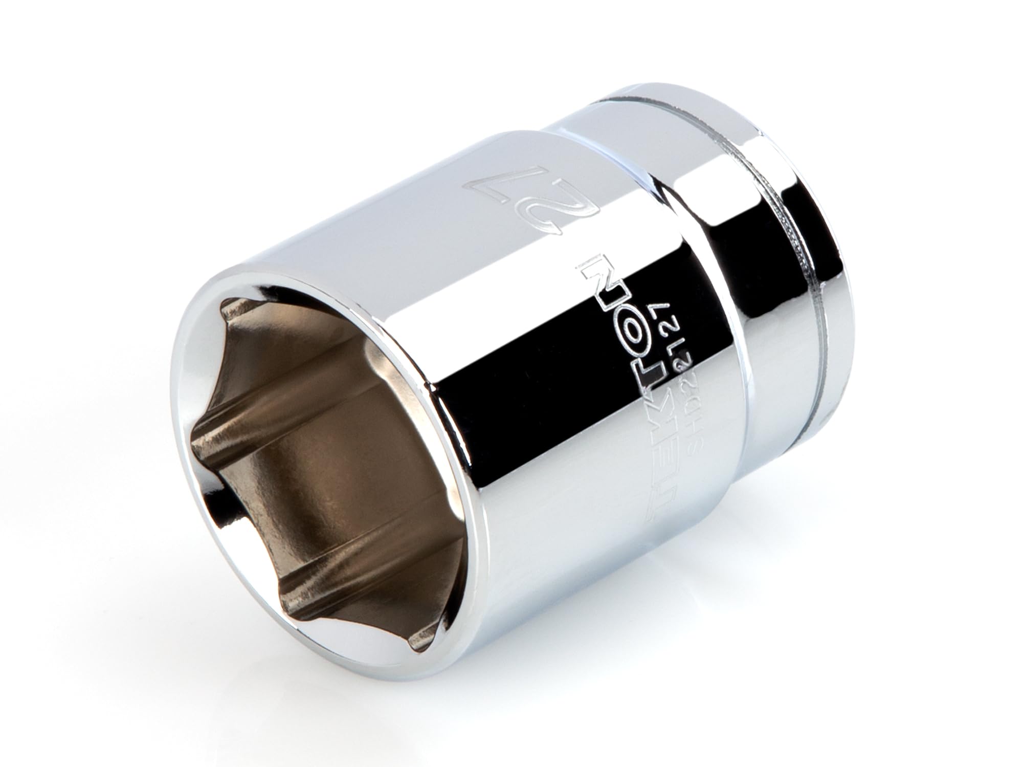 TEKTON 1/2 Inch Drive x 27 mm Shallow 6-Point Socket | SHD22127