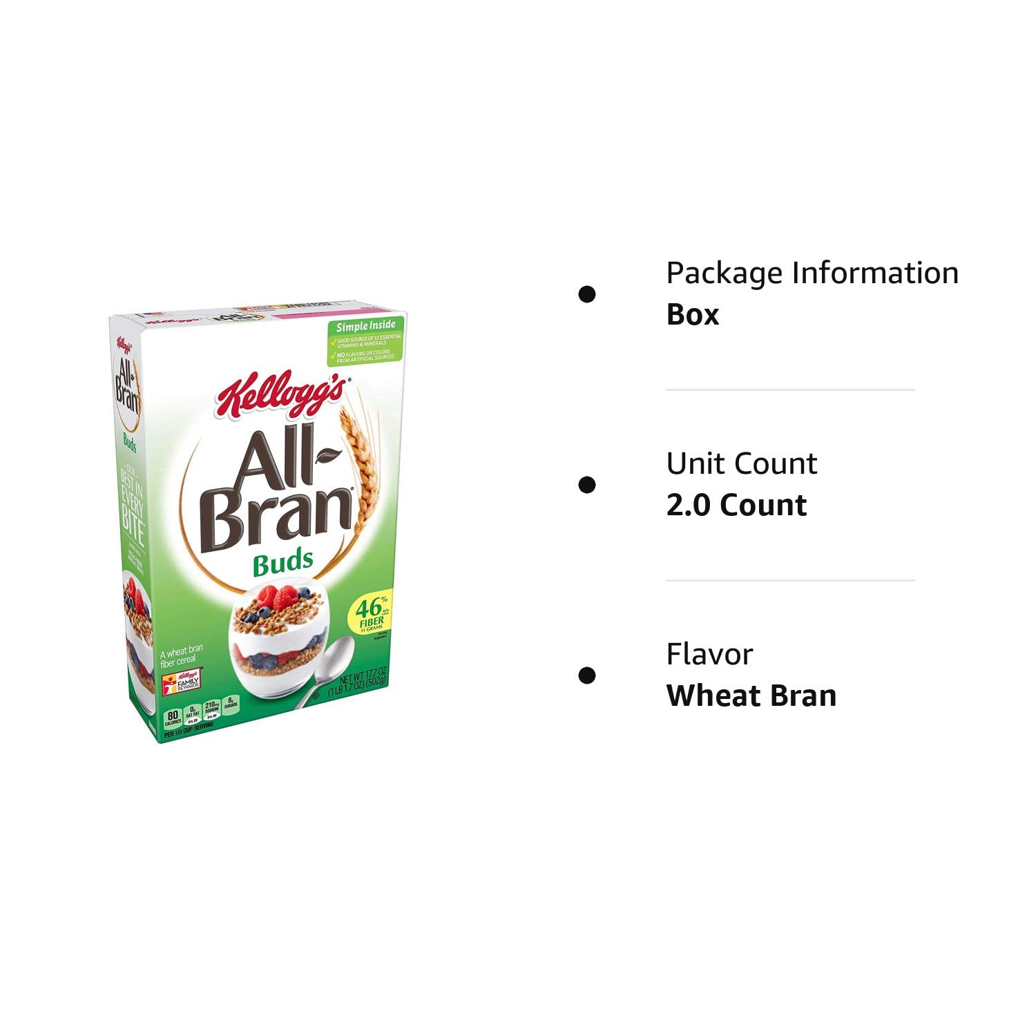 AllBran Buds, Breakfast Cereal, Wheat Bran, Excellent