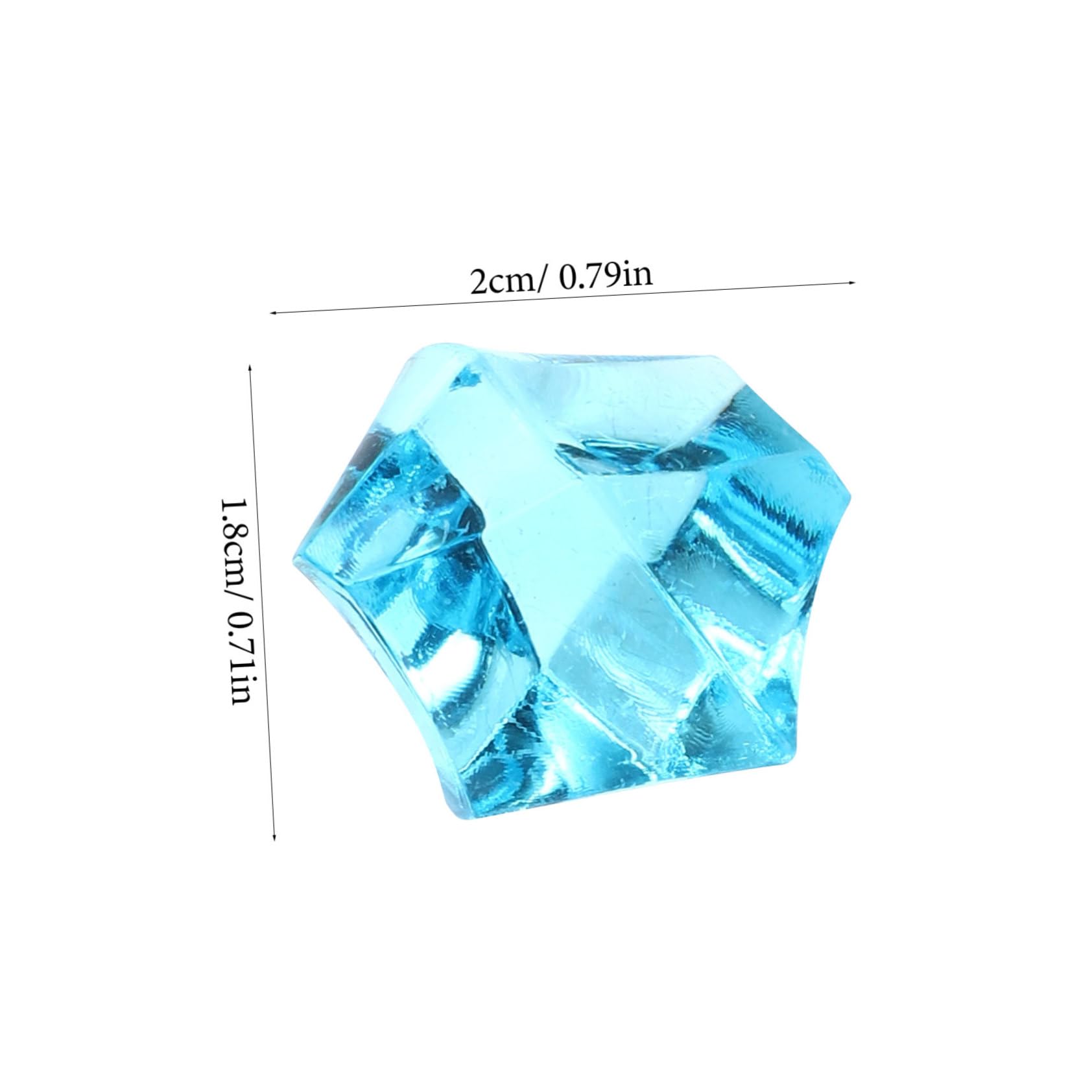 BESPORTBLE Aquarium Decor Crystal Stones Natural Pebbles for Fish Tank Safe Acrylic Gravel for Fresh Saltwater