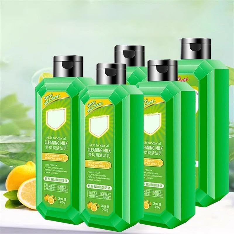 Image of Multi-Functional Cleaning Milk | All Purpose Cleaner Liquid for Kitchen & Bathroom | Strong & Stain Remover for Stove Tops, Tiles, Glass (1, 250ML)