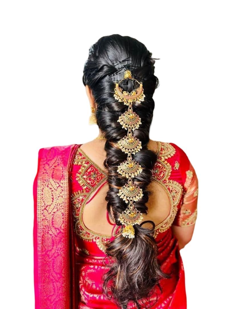 Seyon Traditional south indian goddess lakshmi designer jada billai hair accessories
