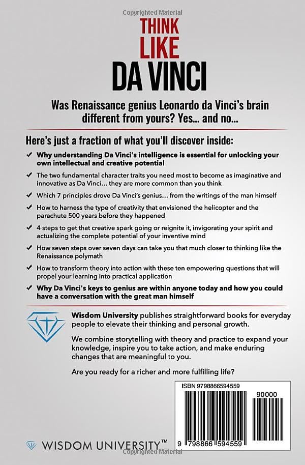 Miniatura 2 de Think Like Da Vinci Insightful Tips On How To Think Like Da Vinci And Become A Genius In Your Everyday Life (Build Thought Clarity And Mental