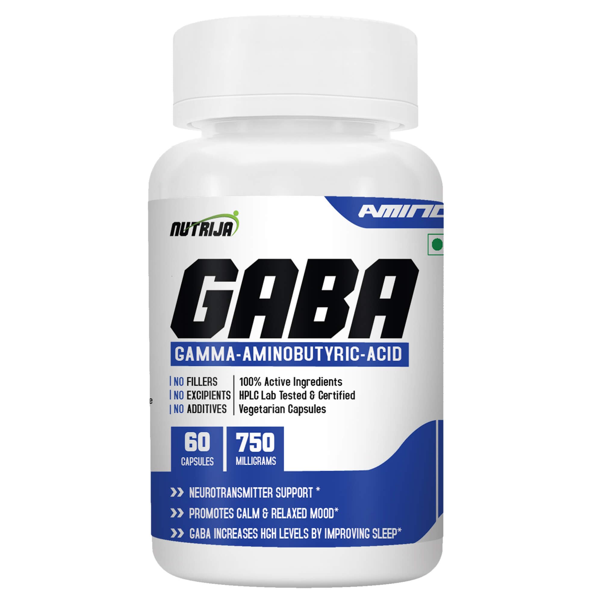 NutriJa GABA 750MG Supplement - 60 Capsules (60 Capsules)-image-6
