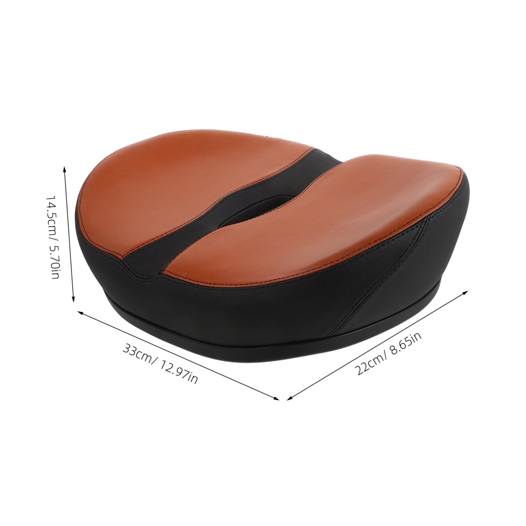 TOYANDONA Coussin de Selle Facile à Installer Retirer sans Nez Large de Vélo en Mousse de Polyuréthane Confortable et Solide pour Vélos de Montagne et Électriques