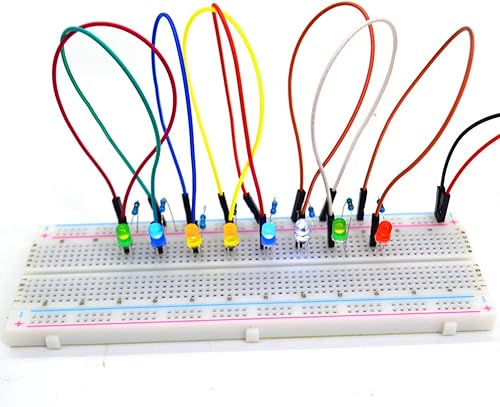 Miniatura 3 de haraqi Kit surtido de diodos emisores de luz LED de 500 piezas, diodo difundido de bajo voltaje para circuito de PCB DIY, luces indicadoras