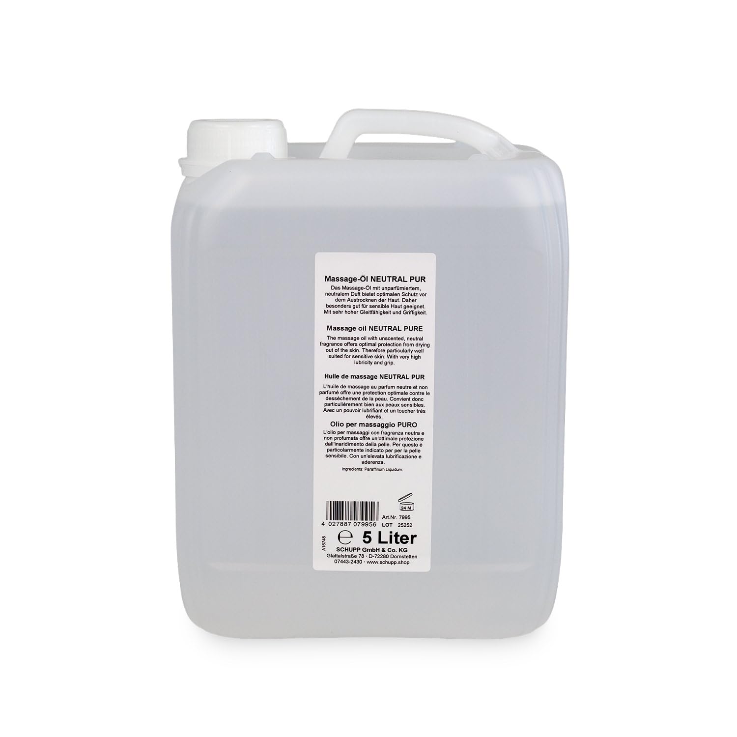 Schupp Massage-Öl | Neutral PUR | 5L-Kanister