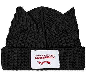 CHARLES JEFFREY LOVERBOY 猫耳ニット帽 Amazon.co.jp: CHARLES JEFFREY LOVERBOY 猫耳 ニット帽ビーニー