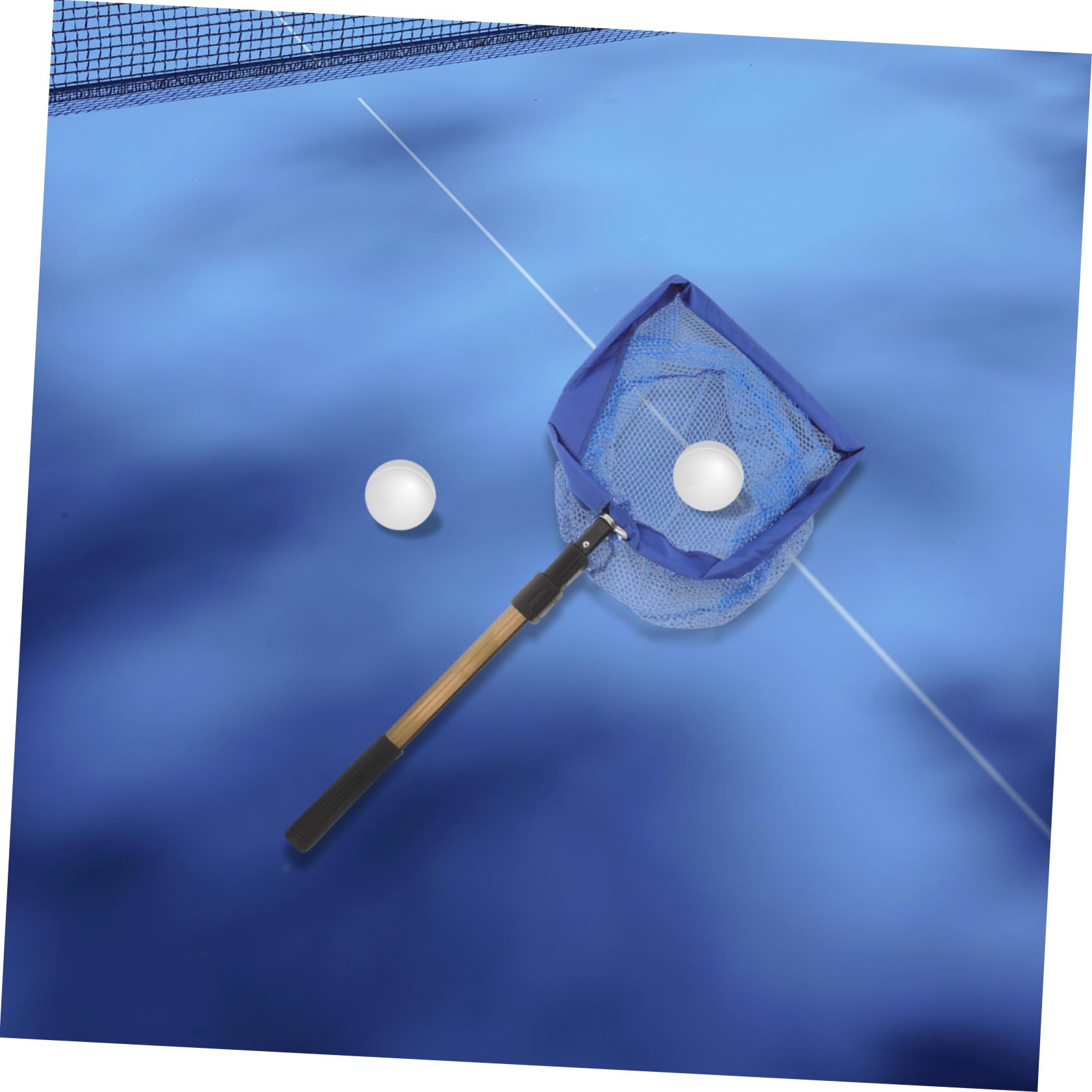 Gatuida Raccoglitore Portatile per Palline Pong con Manico Telescopico Rete Resistente e Spaziosa per Raccolta Facile all e Allenamento Professionale