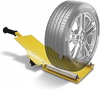 WHLZYEVA Portable Tire Jack with Retractable Handle & Rollers - Lifts 120 lbs Wheels Effortlessly for Cars, Trucks, SUVs