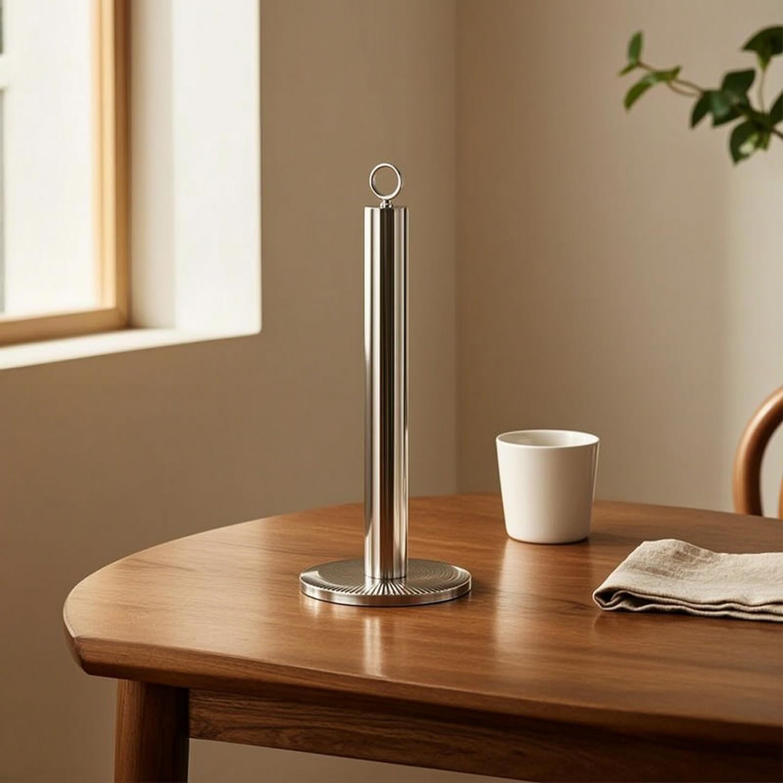 Amagogo Portarrollos de Cocina Soporte Dispensador Organizador con Bucle para Transporte Fácil y Diseño Que Eleva Apto para Encimera de Cocina Comedor Espacios Pequeños