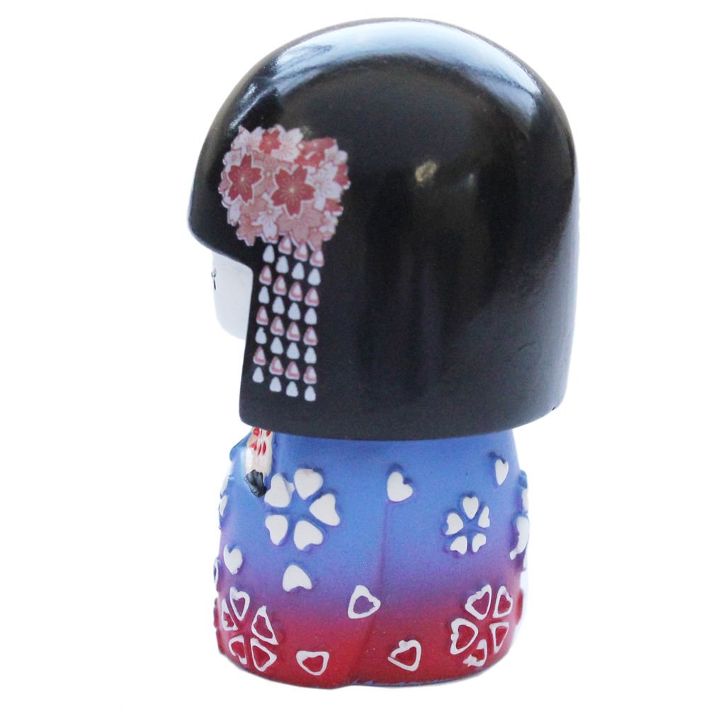 N&N Find Japan - Bambola Mai Kokeshi giapponese, viola