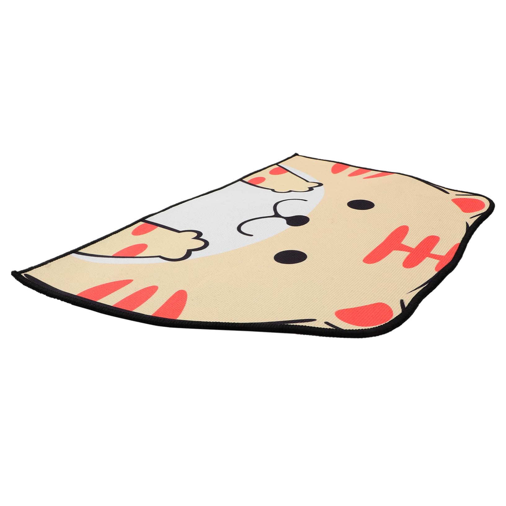 SUPVOX Quick Dry Cat Food Mat Absorbent Pet Feeding Mat for Water and Food Bowls Indoor Use Non Slip Design for Cats and Pets Tiger Design