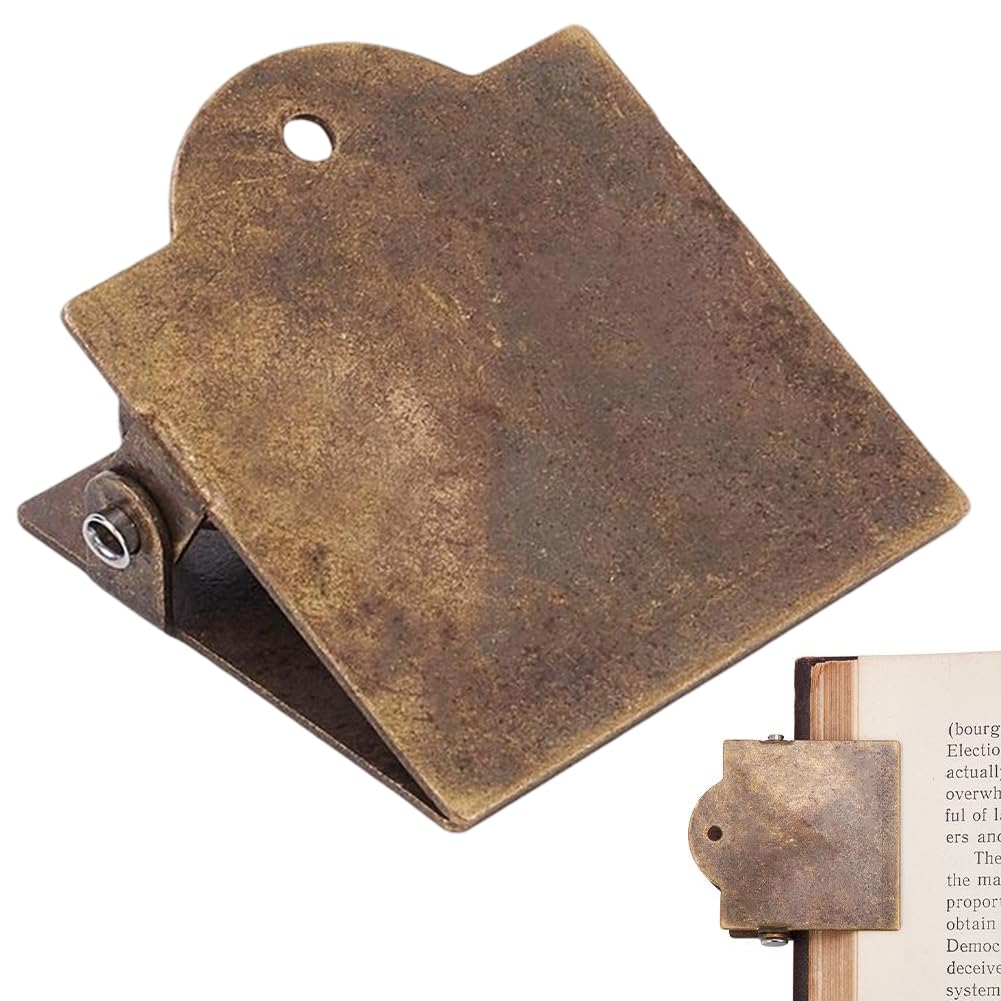 craspire Vintage kitap kıskacı metal boş antik bronz Travelers Tn