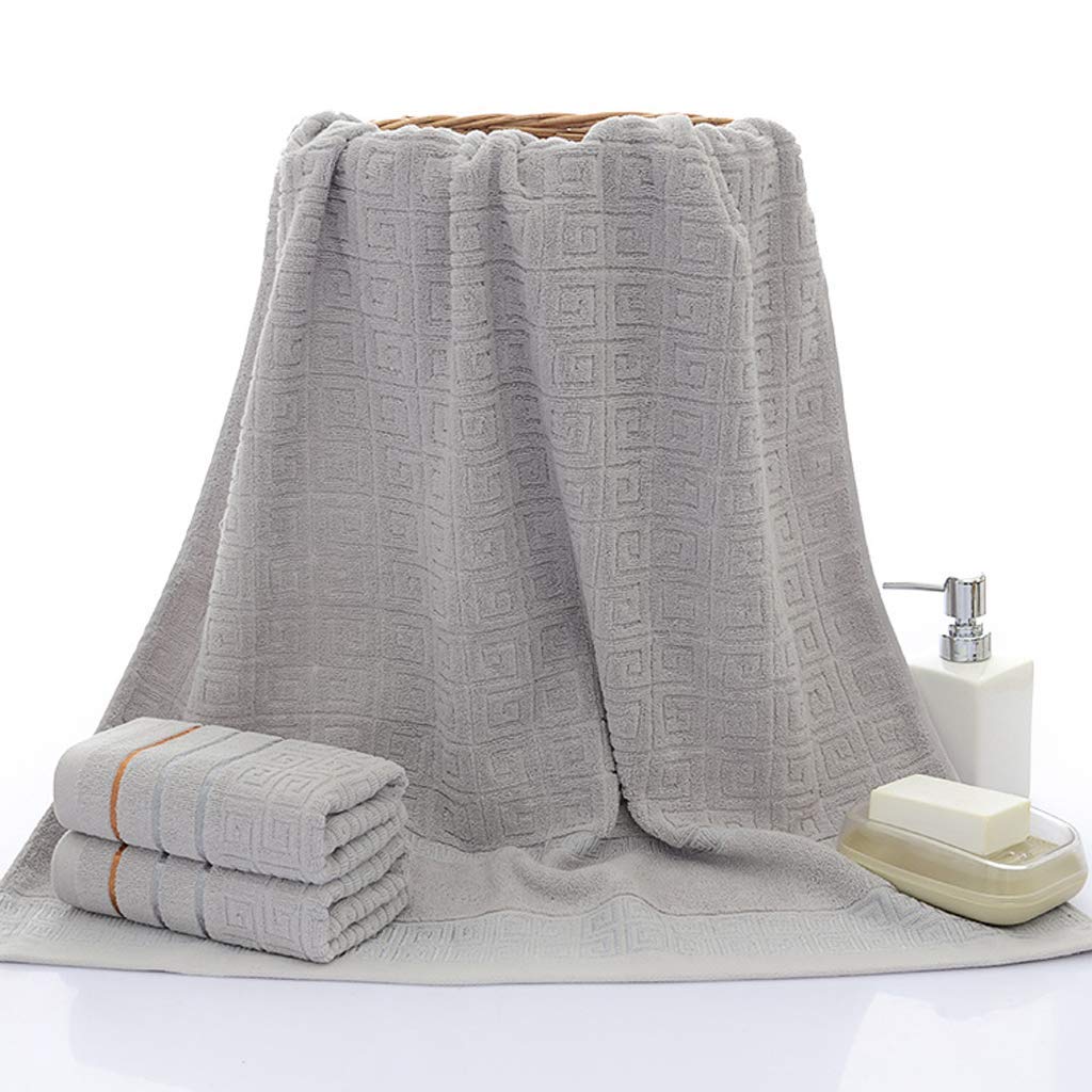 Ensemble de draps de bain 100% coton de qualité supérieure gris foncé