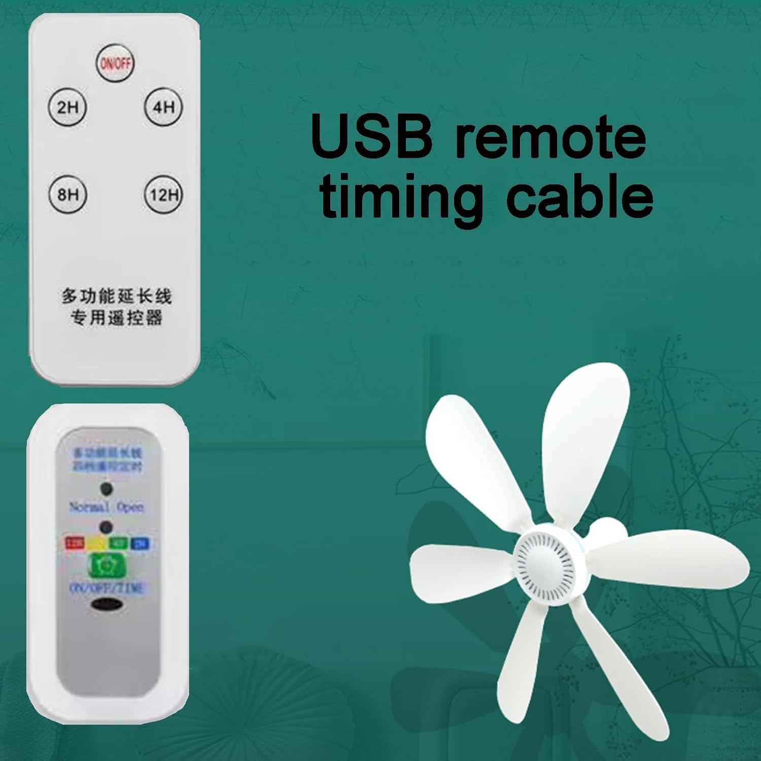 XBPPIARN Solar-powered Hanging Fan Rechargeable With USB Outdoor Camping Fan Bass And Low Noise 6 Enlarged Fan Blades Top Hanging with Remote Control Line (Size : 6v10w)