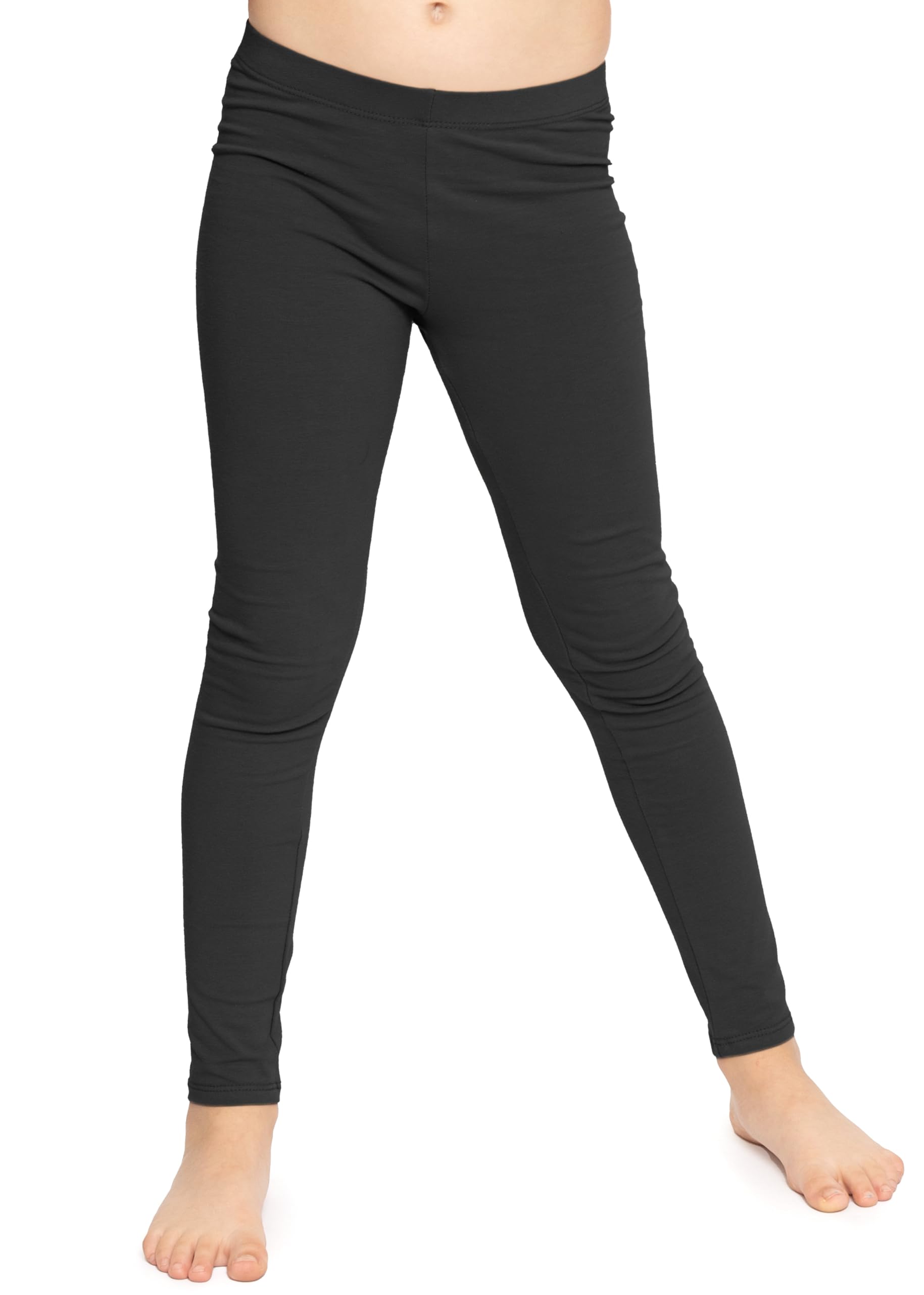 Oh So Soft Solid Youth Girls Leggings | Comfortable Fit for Everyday Activities | Size 2-16