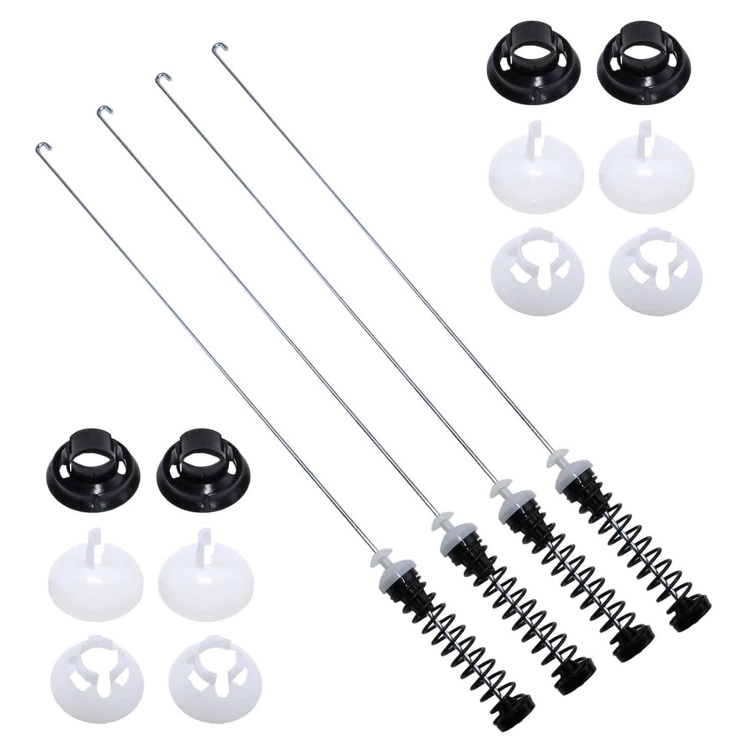 MVW7230HW0 MVW7232HW0 WTW7120HW0 WTW8127LC0 Use W11400156 W11187091 Suspension Rods Kit 4-Pack, for Whirlpool for Maytag for Kenmore; Also fits MVW7230HC0 MVW7230HC1 MVW7232HC0 MVW7232HC2 WTW6150PW0