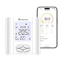 SALCAR Termostato intelligente per riscaldamento Wi-Fi, T5W, programmabile, termostato da parete WiFi con Umidità, compatibile con Alexa e Google