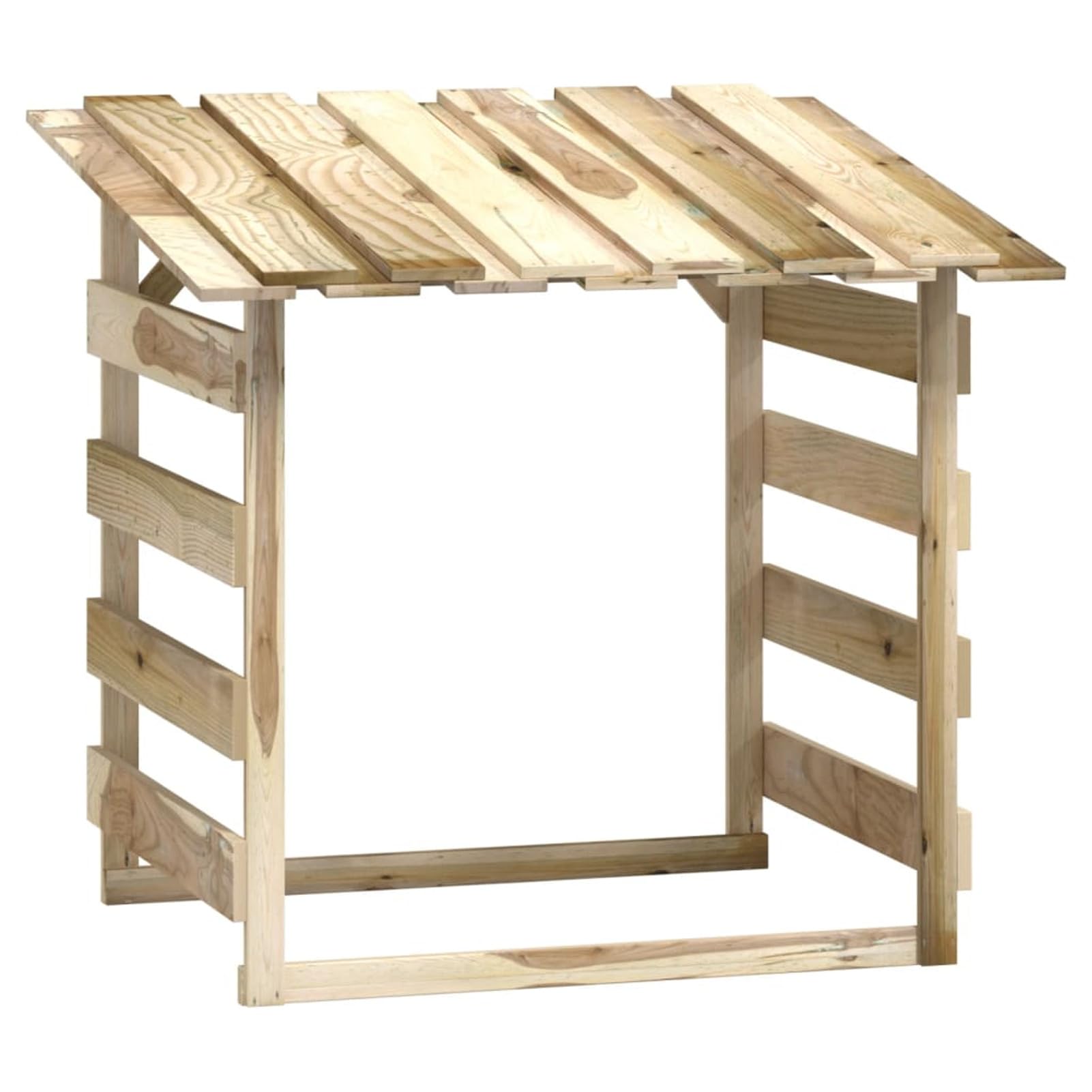 BaraSh Pergola con Tetto 100x90x100 cm in Legno di Pino Impregnato,Casa e Giardino,Prato e giardino,Vita all'aperto,Strutture da esterno,Archi, tralicci e pergole(SPU:318379)